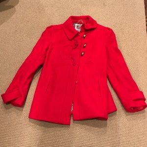 Red juicy contour jacket
